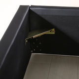 Levede Bed Frame Gas Lift Premium Leather Base Mattress Storage Queen Size Black