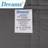 Dreamz Weighted Blanket Cotton Heavy Gravity Kids Deep Relax Relief 2.3KG Grey