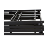 Levede Foldable Metal Bed Frame Mattress Base Platform Air BnB King Size