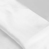 DreamZ Ultra Soft Silky Satin Bed Sheet Set in Queen Size in White Colour