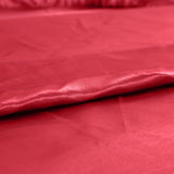 DreamZ Ultra Soft Silky Satin Bed Sheet Set in Single Size in Burgundy Colour
