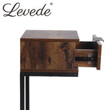 Levede Bedside Tables Drawers Side Table Wood Nightstand Storage Cabinet Unit
