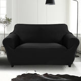 Sofa Cover Slipcover Protector Couch Covers 3-Seater Black