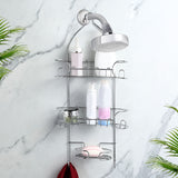Bathroom Shower Caddy Organiser Bath Shelf Shelves Storage Rack Hang Hook 3-Tier