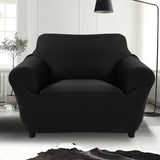 Sofa Cover Slipcover Protector Couch Covers 1-Seater Black