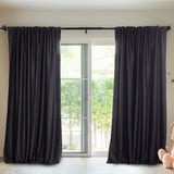 2X Blockout Curtains Curtain Blackout Bedroom 132cm x 213cm Dark Grey