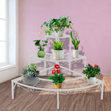 2x Levede Plant Stand Outdoor Indoor Garden Metal 3 Tier Planter Corner Shelf