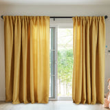 2X Blockout Curtains Curtain Living Room Window Mustard 180CM x 230CM