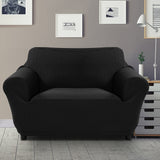 Sofa Cover Slipcover Protector Couch Covers 2-Seater Black