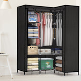 Levede Portable Clothes Closet Wardrobe Storage Cloth Organiser Unit Shelf Rack