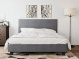 Palermo Fabric Bed Frame Grey Queen