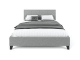 Palermo Fabric Bed Frame Grey King