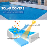 Solar Swimming Pool Cover 500 Micron Outdoor Blanket Isothermal Bubble 7 Size